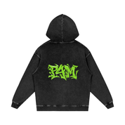 Snow Washed Loose Cotton Hoodie
