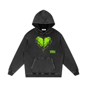 Snow Washed Loose Cotton Hoodie