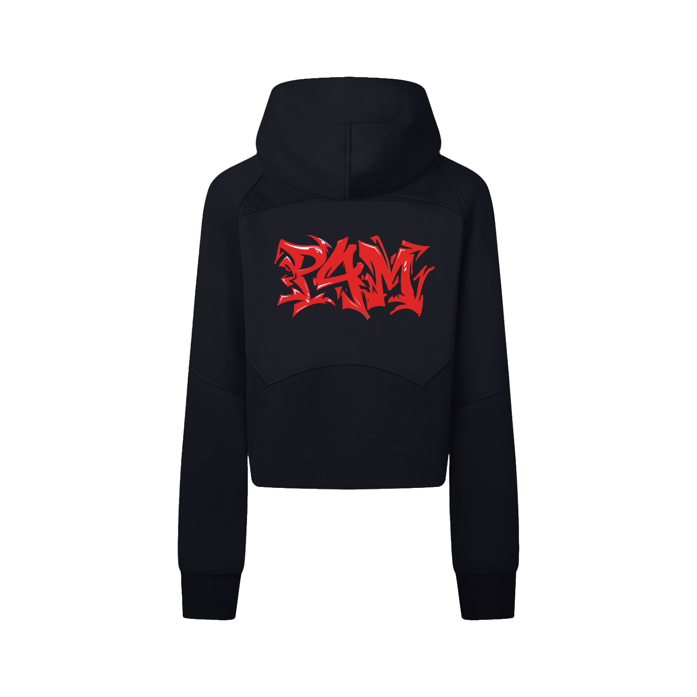 Cropped Zip-Through Hoodie