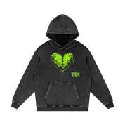 Snow Washed Loose Cotton Hoodie