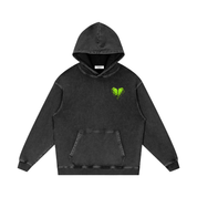 Snow Washed Loose Cotton Hoodie